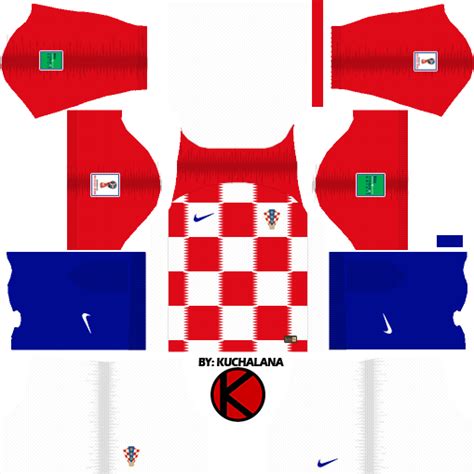 Croatia 2018 World Cup Kit - Dream League Soccer Kits - Kuchalana