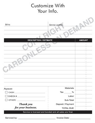 Carbonless Forms Templates - Carbonless On Demand