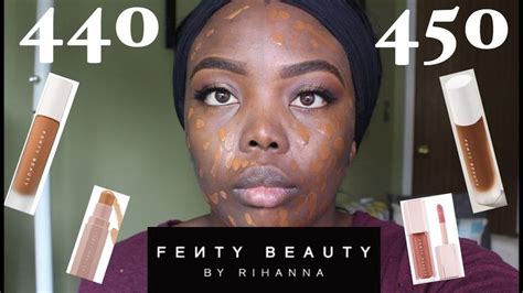 FENTY BEAUTY FOUNDATION || 440 VS 450?!!- CHIT CHAT GRWM - YouTube ...