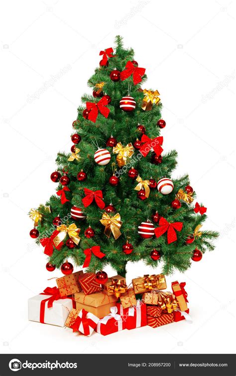 Christmas Tree White Background Image - New Background Image