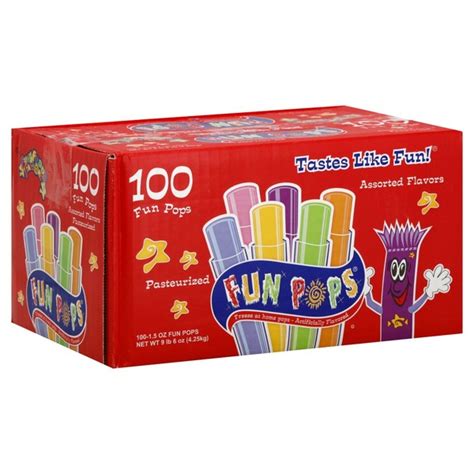 Fun Pops Pops, Assorted Flavors (1.5 oz) - Instacart