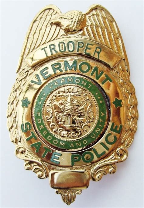 Vermont State Police Badge