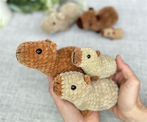 Crochet Pattern Capybara / Amigurumi Capybara / Crochet Pattern Plush Toy / Stuff Toys Tutorial ...