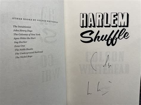 HARLEM SHUFFLE ( signed ) by Whitehead, Colson: New Hardcover (2021 ...