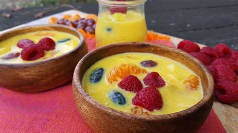 Fruit Custard Recipe - My Healthy Breakfast