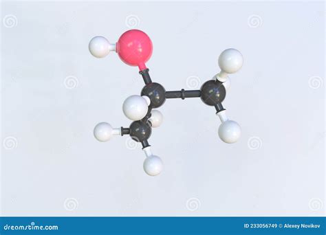 Isopropyl Alcohol Molecule, Scientific Molecular Model, Looping 3d Animation Royalty-Free Stock ...