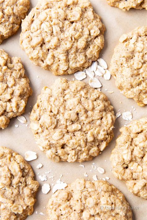 Healthy Oatmeal Cookies - Beaming Baker