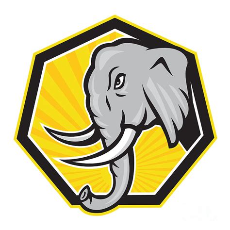 elephant side face cartoon - Clip Art Library