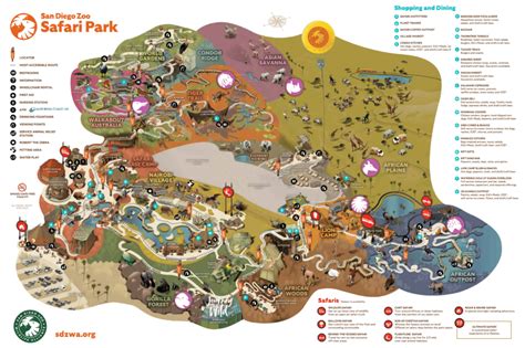 San Diego Zoo Map and Brochure (2024 - 2021) | ThemeParkBrochures.net