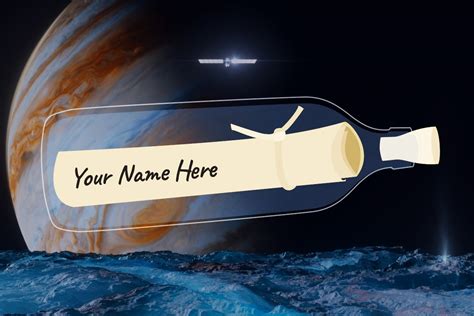 NASA invites public to send 'message in a bottle' aboard Europa Clipper