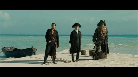 In Pirates of the Caribbean the buckets of water Davy Jones used to get on land can be seen when ...