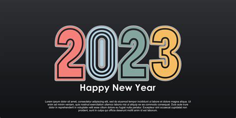 Happy new year logo design unique creative concept Premium Vector part ...