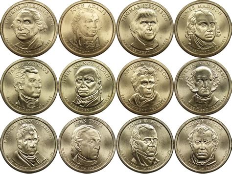 Estados Unidos. Acumulación de monedas 1$ Presidentes | Numismatica Visual