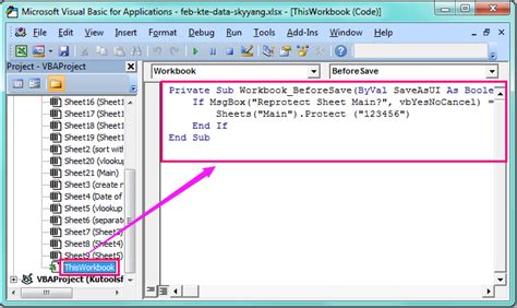 How to auto protect a specific worksheet in Excel? - Worksheets Library