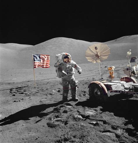 Apollo 19 astronaut Fred Haise on the Moon, November 14, 1973. (NASA) | Man on the moon, Apollo ...