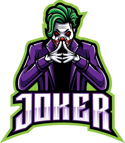 Joker esport mascot logo design By Visink | TheHungryJPEG