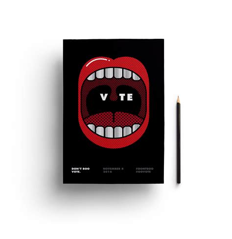 Go Vote Minimalist Poster Example | Venngage Inspiration Gallery