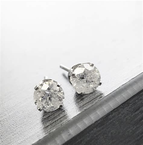 1ct Diamond Studs 14K White Gold | eBay