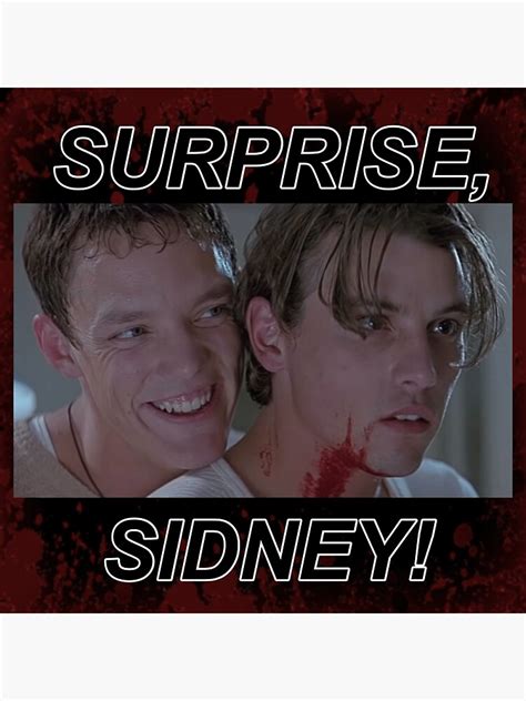 "Billy and Stu in Scream" Poster for Sale by vivdanielle | Redbubble