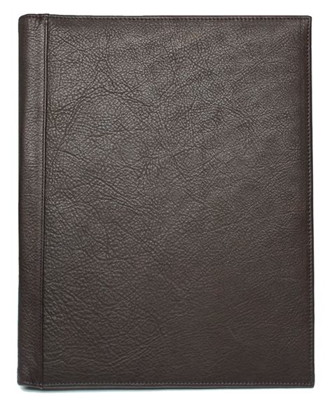 Brown Leather Letter-Size Padfolio, Leather Padfolios, Personalized ...