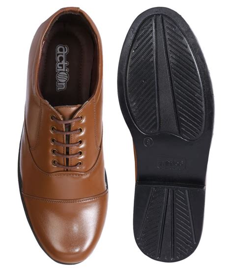 Action Shoes Derby Tan Formal Shoes Price in India- Buy Action Shoes Derby Tan Formal Shoes ...