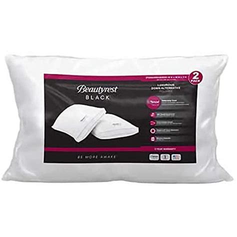 Beautyrest Black Pillows, 2-Pack Standard Queen - Walmart.com