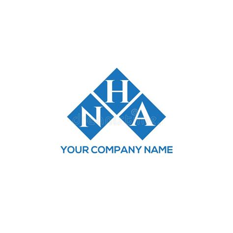 NHA Letter Logo Design on WHITE Background. NHA Creative Initials ...