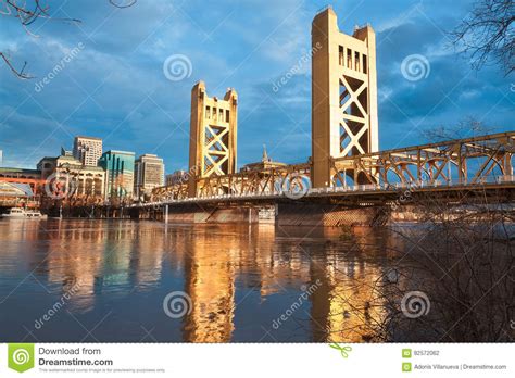 The Old Sacramento Bridge stock photo. Image of sacramento - 92572062