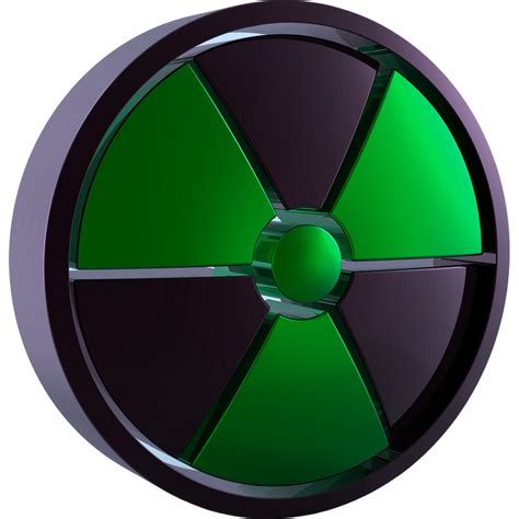 Radiation Symbol 3d Green Dock Icon by climber07 on DeviantArt