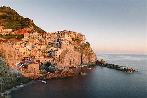 "Manarola At Sunset" by Stocksy Contributor "Preappy" - Stocksy