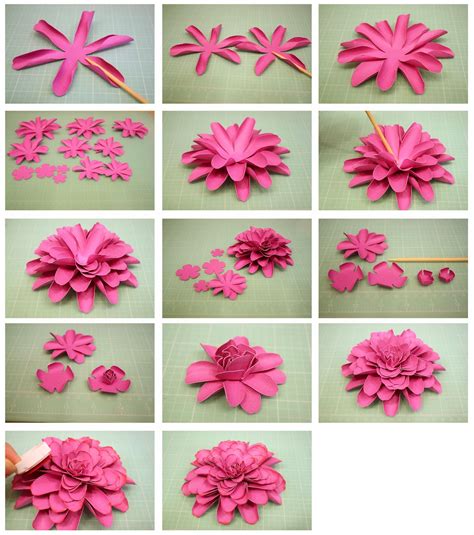 3D Dahlia & Another Mum Paper Flower | Bits of Paper