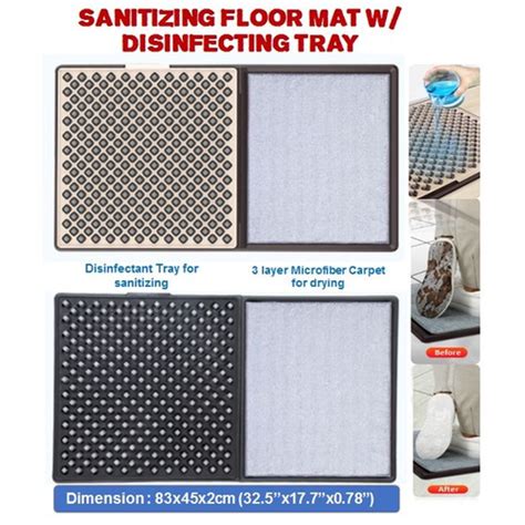 Sanitizing Floor Mat w/ Disinfecting Tray - Eezee