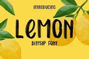 Lemon Bitmap Font | Fonts ~ Creative Market