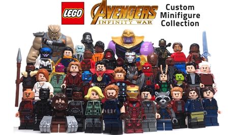 LEGO Avengers: INFINITY WAR Custom Minifigure Collection - YouTube