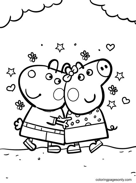 peppa pig coloring pages ready for download