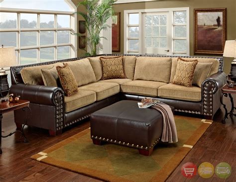 12 Ideas of Chenille and Leather Sectional Sofa