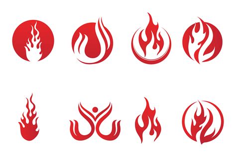 Fire Flame Logo and Symbol Burn Vector Graphic by Alby No · Creative ...