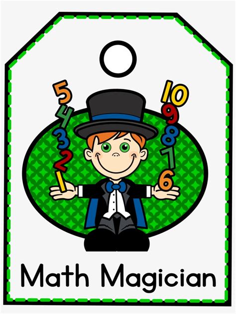 Math Magicians Tag Center Poster - Math Magician Clip Art Transparent PNG - 1483x1920 - Free ...