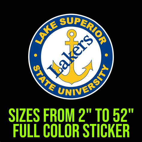 Lake Superior State University Full Color Vinyl Decal – Custom Size ...