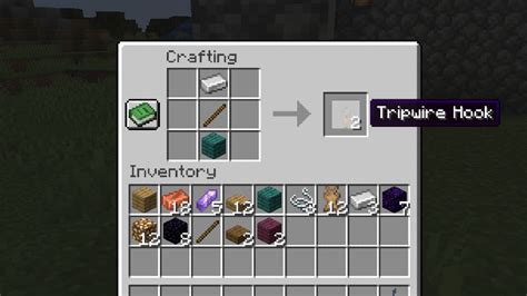 Minecraft Tripwire Recipe