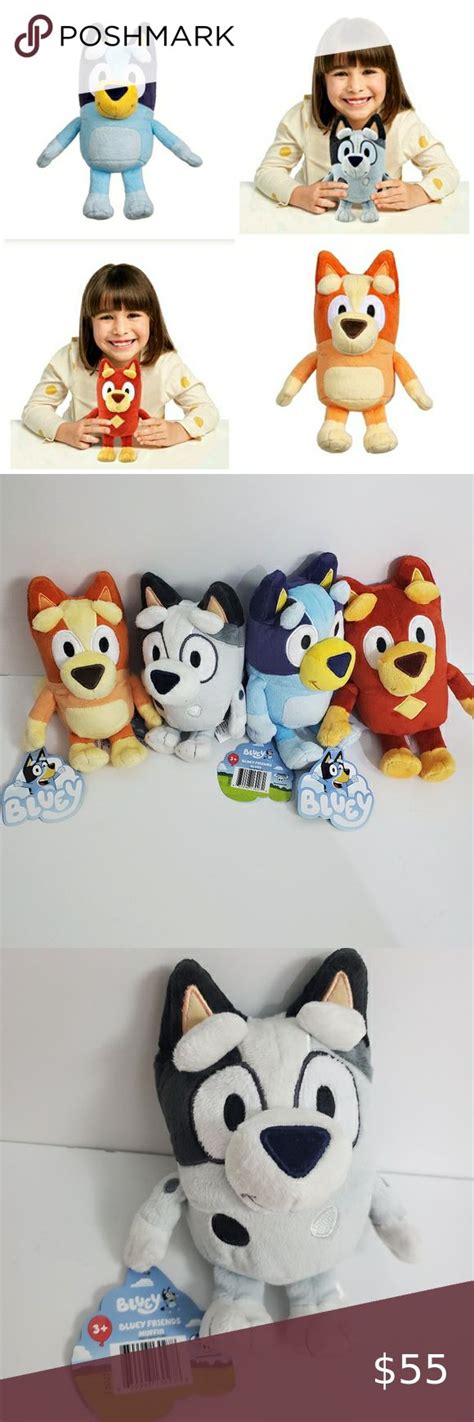 Bluey Friends: Bluey, Bingo, Muffin & Rusty Plush | Cuddly toy, Moose toys, Plush