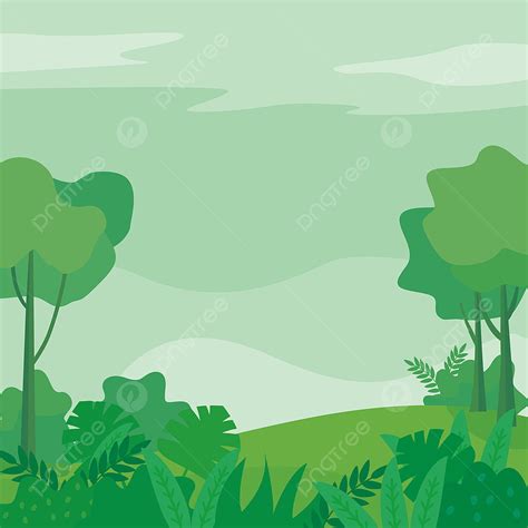 View Nature Landscape Vector Design Images, Nature Landscape Vector Illustration With Green ...