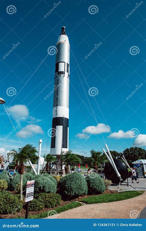 Cape Canaveral, Florida - August 13, 2018: Rocket Garden at NASA ...