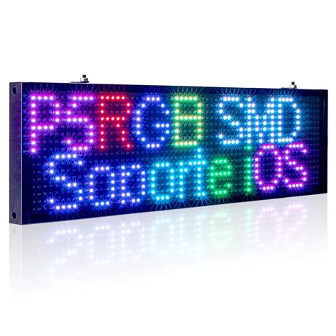 34cm P5 Smd RGB WiFi LED sign indoor Storefront Open Sign Programmable Scrolling Display Board ...