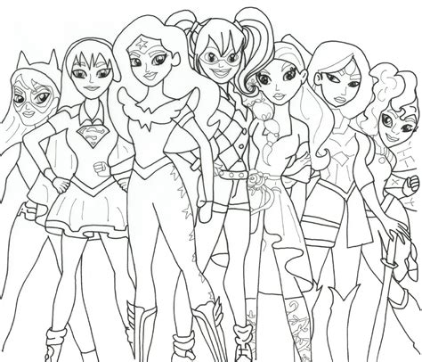 Dc Super Hero Girls Coloring Pages