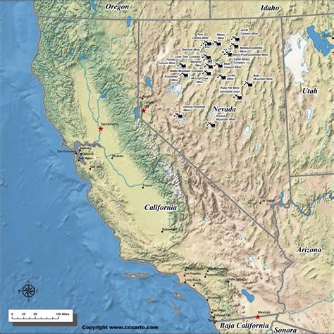 Gold In Nevada Map