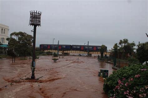 Unbelievable scenes in Dawlish as town is swamped - in pictures - Devon ...