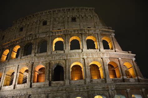 Free Images : structure, night, city, travel, dark, arch, holiday, landmark, arena, temple ...