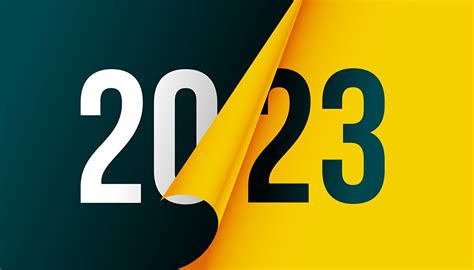 Wallpaper 2023 New year Green Yellow