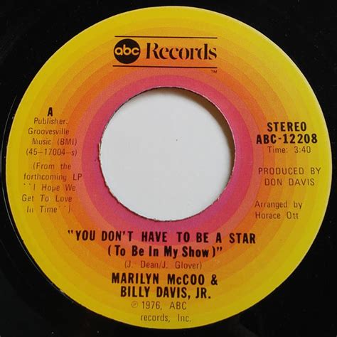 Billy Davis Jr. & Marilyn McCoo – You Don't Have To Be A Star (1976 ...